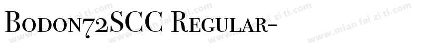 Bodon72SCC Regular字体转换